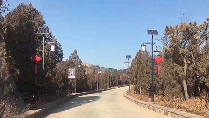 太陽(yáng)能庭院燈 太陽(yáng)能中國(guó)結(jié)路燈 太陽(yáng)能雙頭路燈