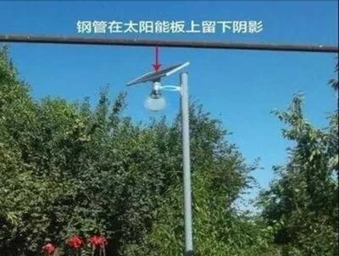 太陽(yáng)能LED路燈錯(cuò)誤安裝方法